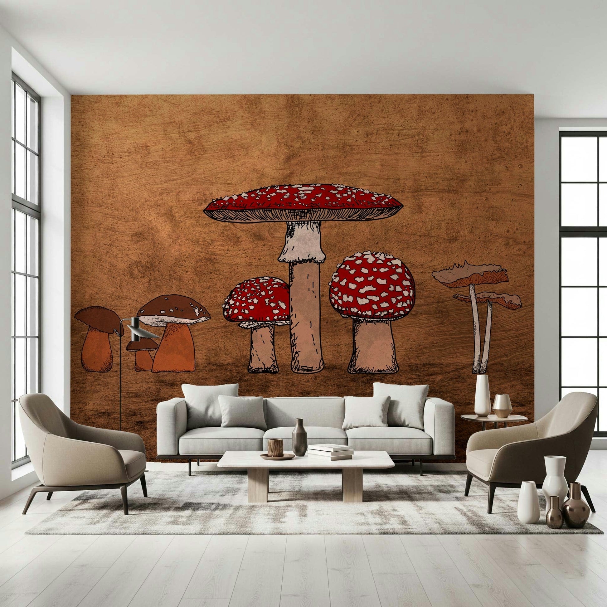 Ancient Mushrooms Wall Mural