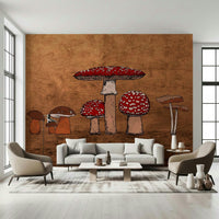 Ancient Mushrooms Wall Mural