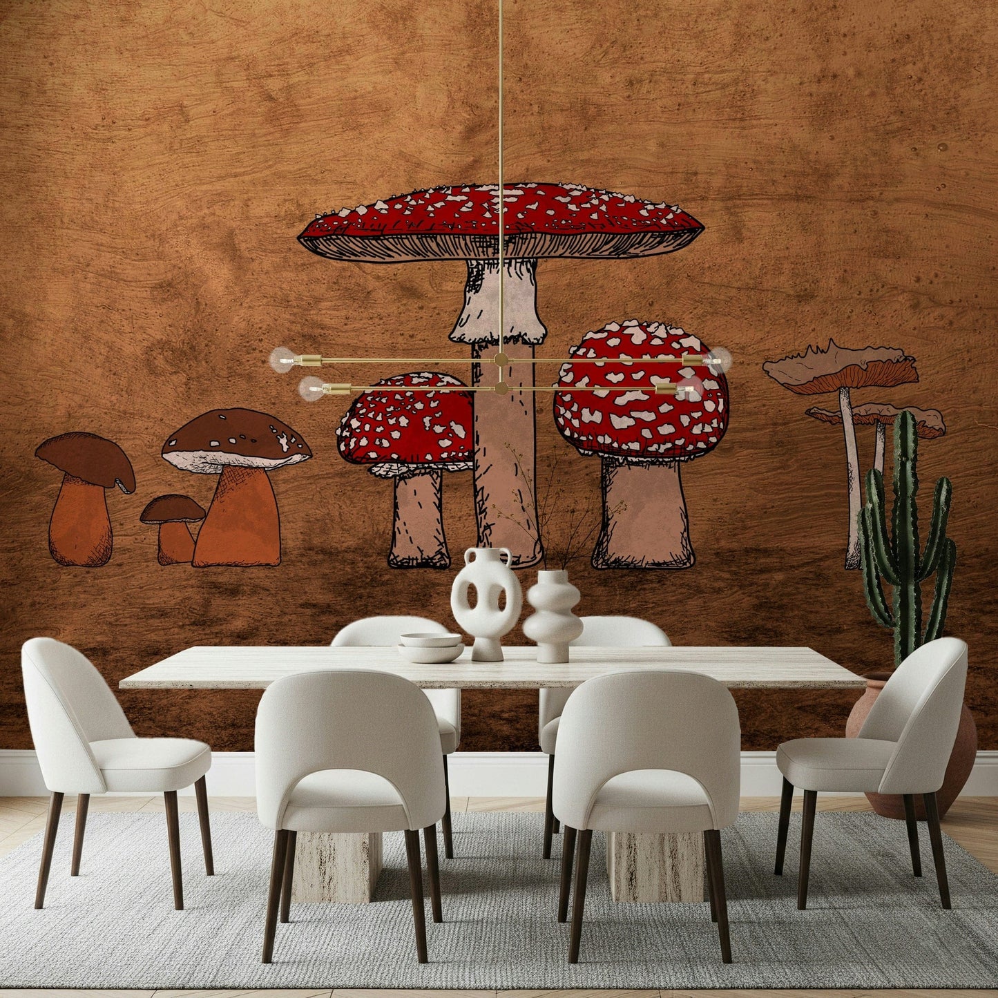 Ancient Mushrooms Wall Mural
