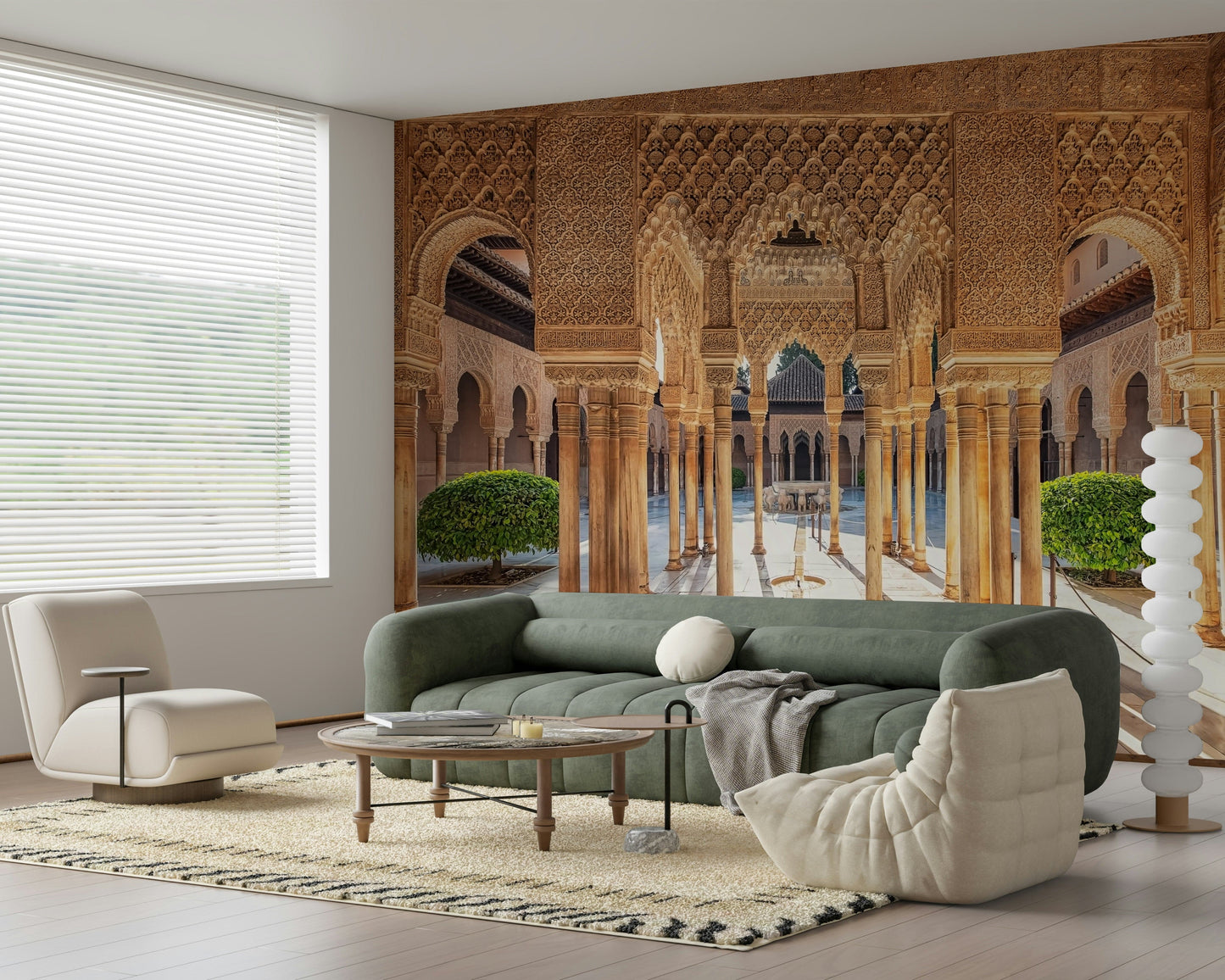 Andalusian Courtyard Wall Mural