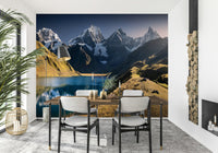 An artistic nature inspired mural for home decor.
