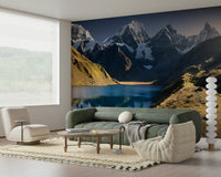 A classic mountain theme wallpaper for walls.