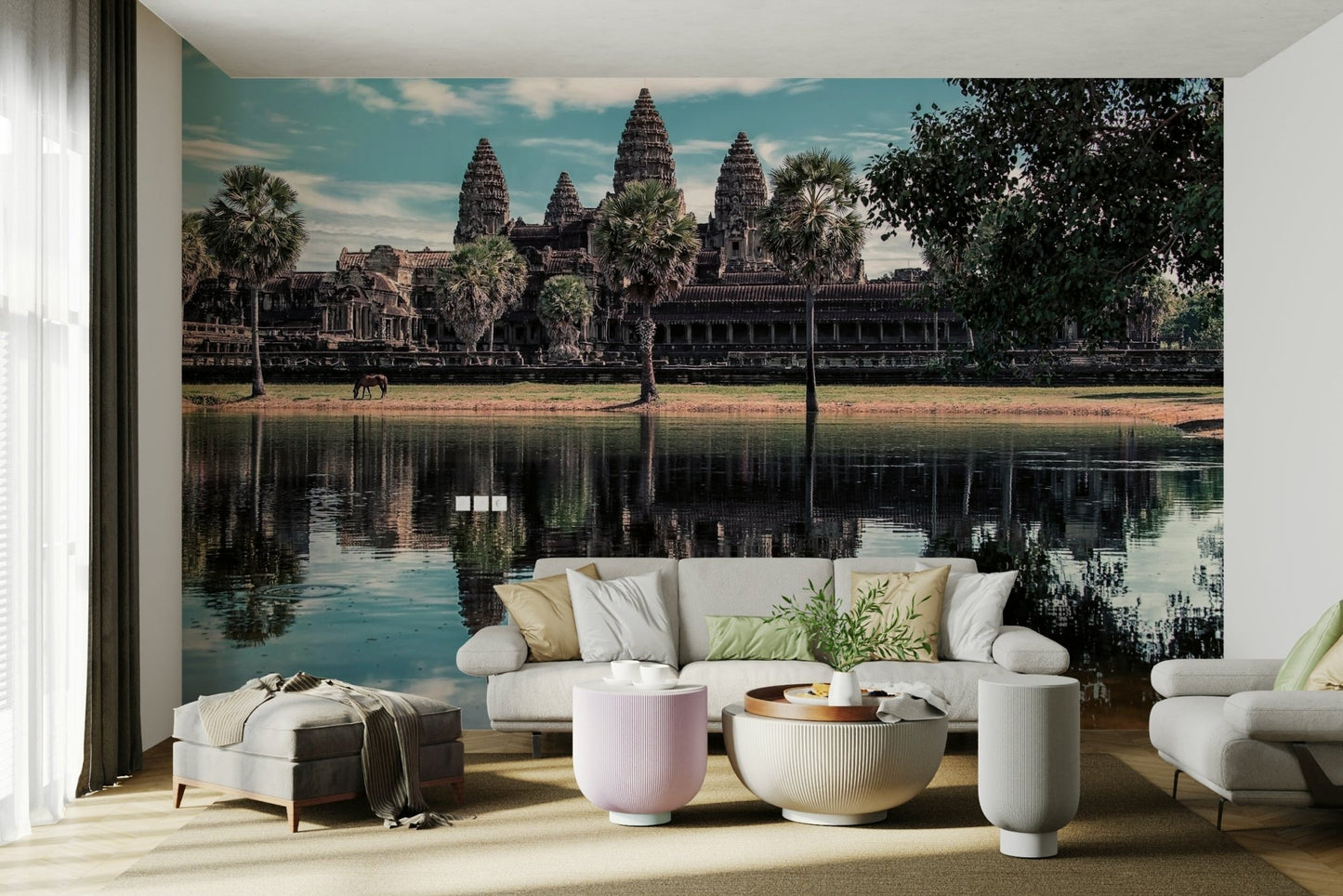 Angkor Wat Reflection Wall Mural