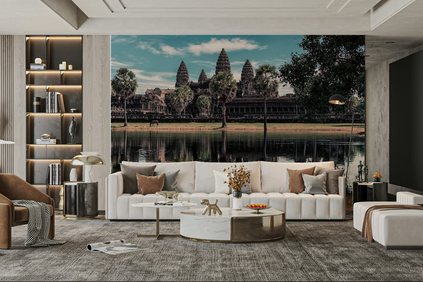 Angkor Wat Reflection Wall Mural