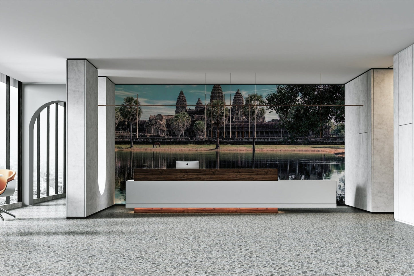Angkor Wat Reflection Wall Mural