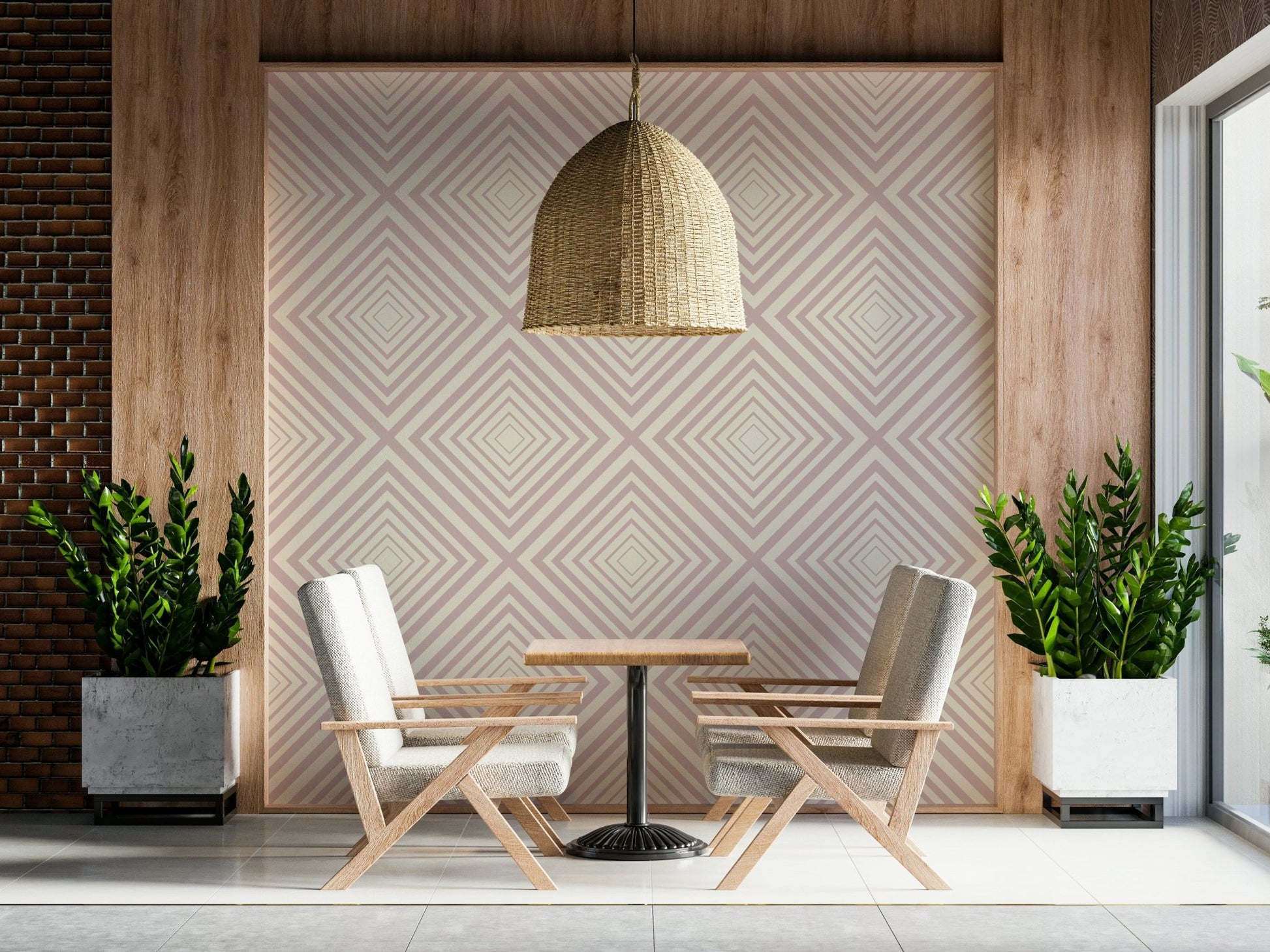 Angled Stripes Wallpaper⁠