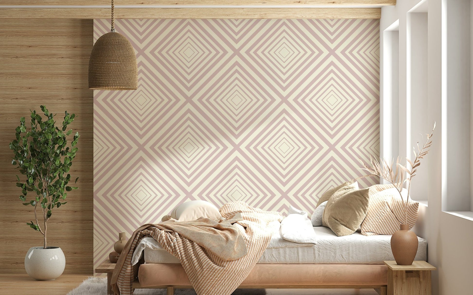 Angled Stripes Wallpaper⁠
