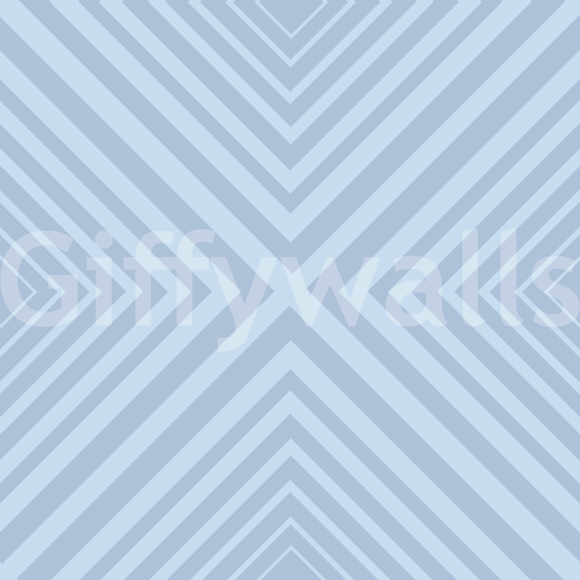 Minimal Azure calming accent wallpaper with striking linear form.