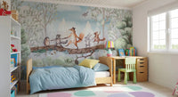 Kids forest Wall Mural with Animal Adventure design, GD9169