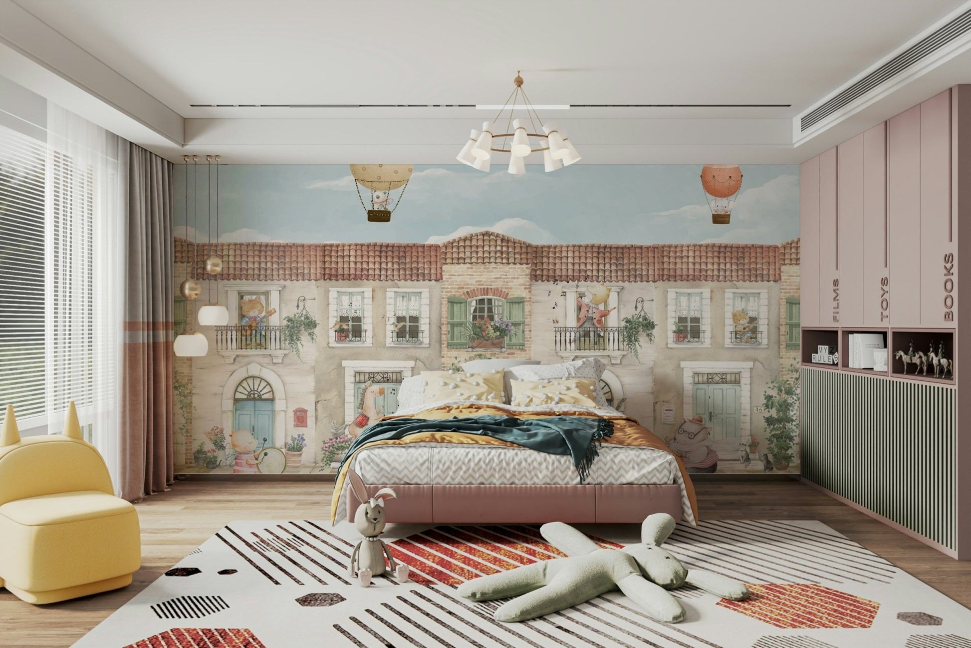 A fox is playing a guitar.

