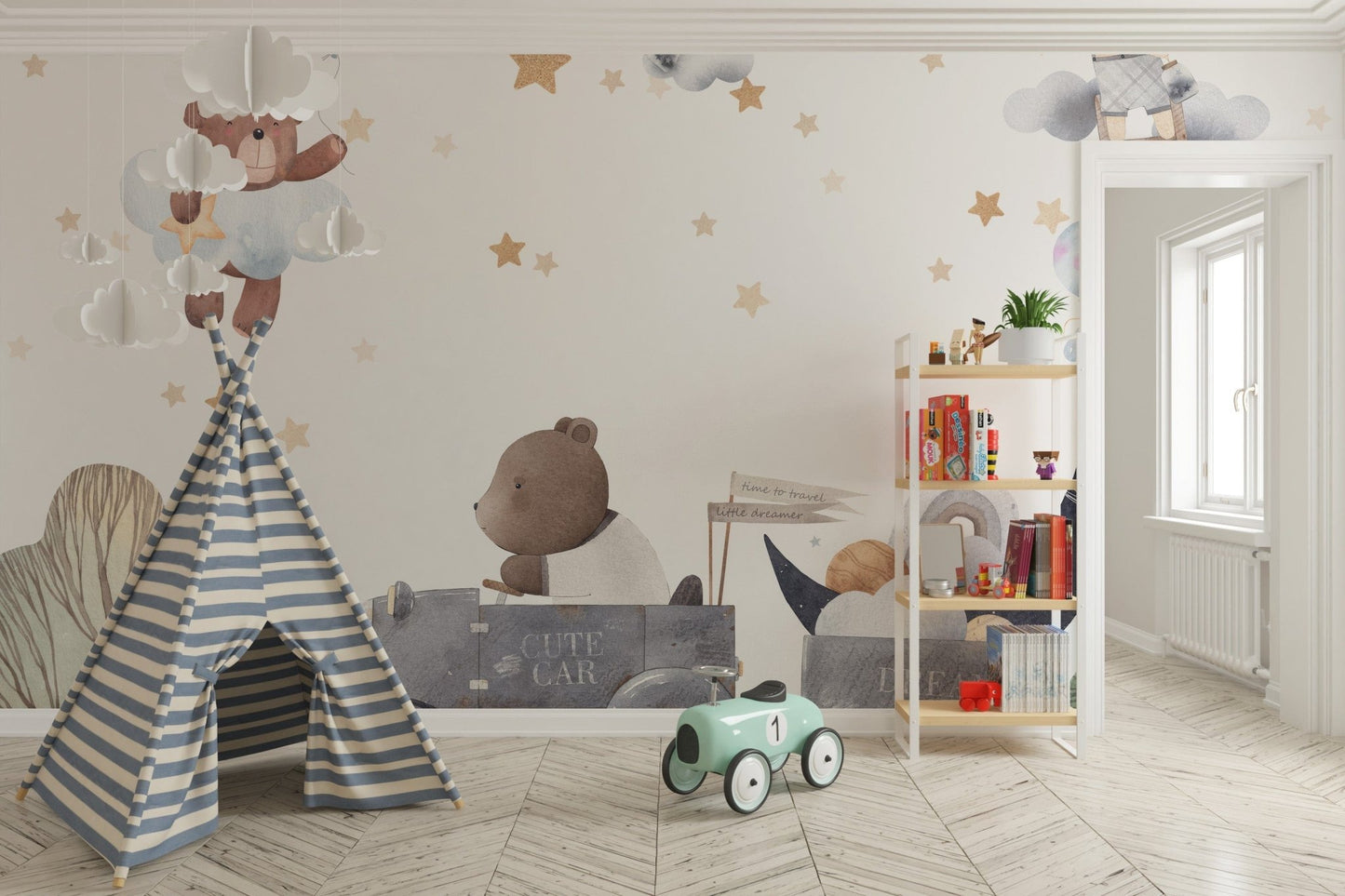 Sleepy Forest Animals Nursery Decor
