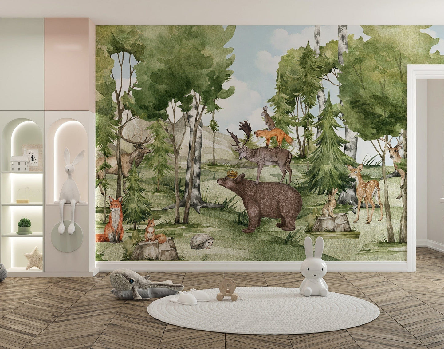 Animal Forest Friend Wall Mural - Giffywalls