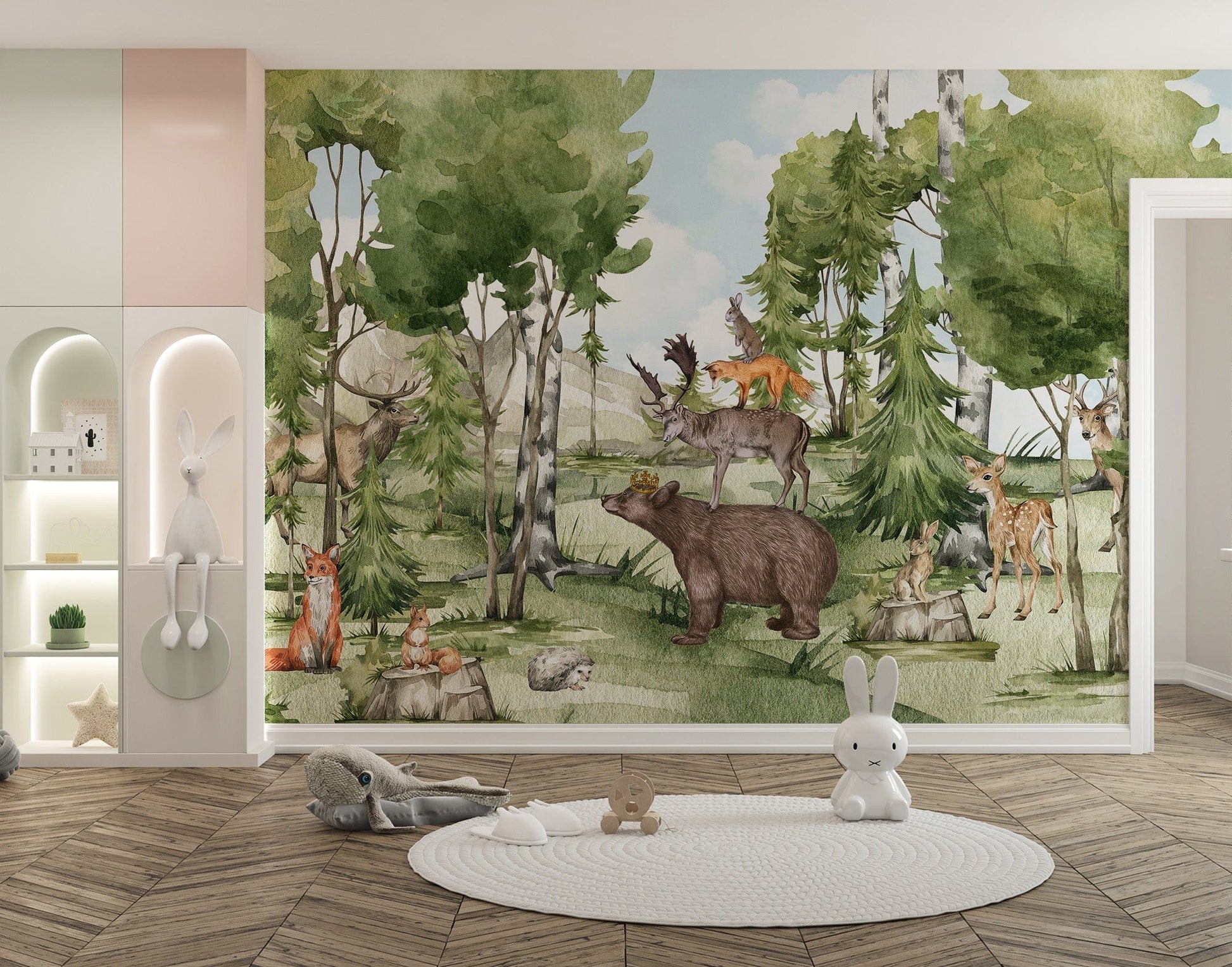 Animal Forest Friend Wall Mural - Giffywalls