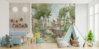 Animal Forest Friend Wall Mural - Giffywalls