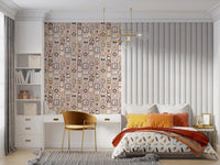 Bedroom layout where Animal Gallery Wallpaper fills, GD8340
