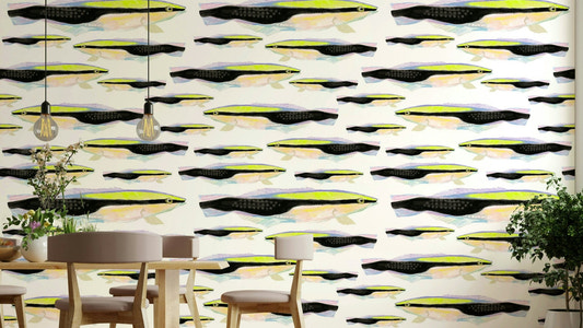 Wildlife-inspired wall design
