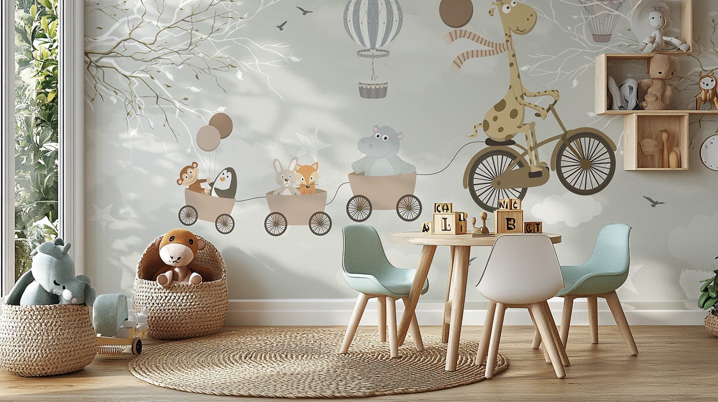 Cycling in the Sky Wallpaper Murals for Walls B154