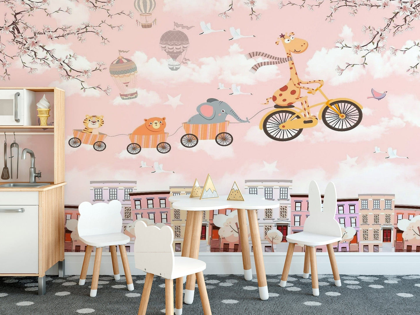 Self-stick wallpaper for children's rooms Kids-09
