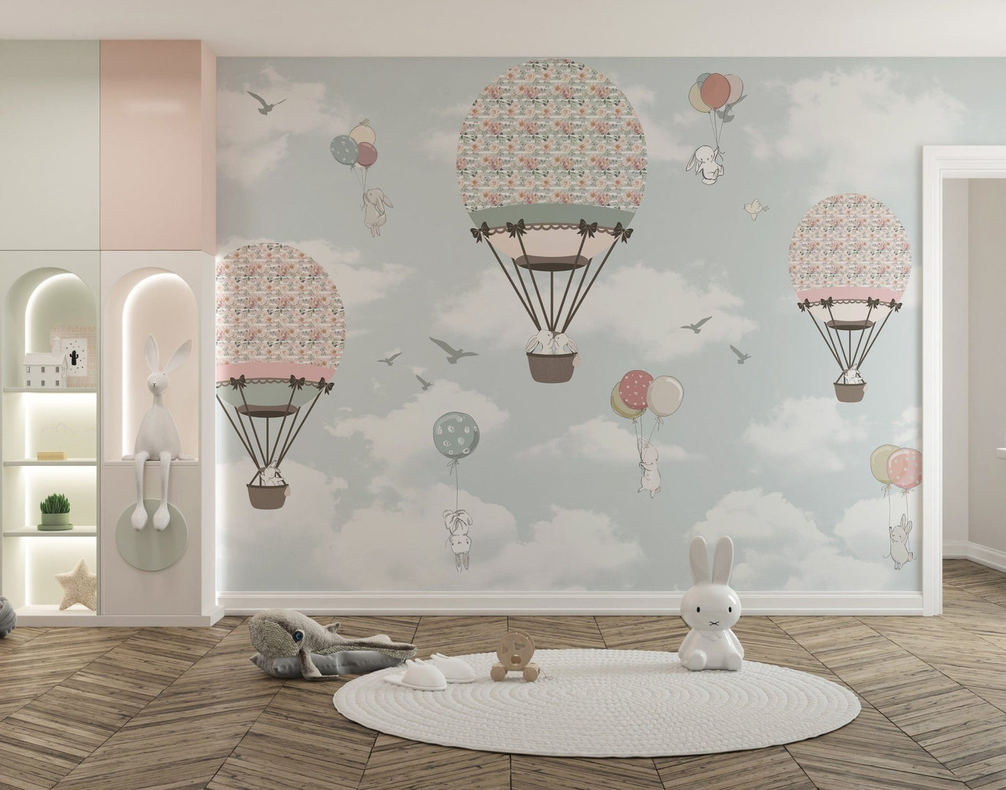 Animated Animals Sky Wallpaper Mural - Giffywalls A611