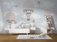 Animated Animals Sky Wallpaper Mural - Giffywalls A611