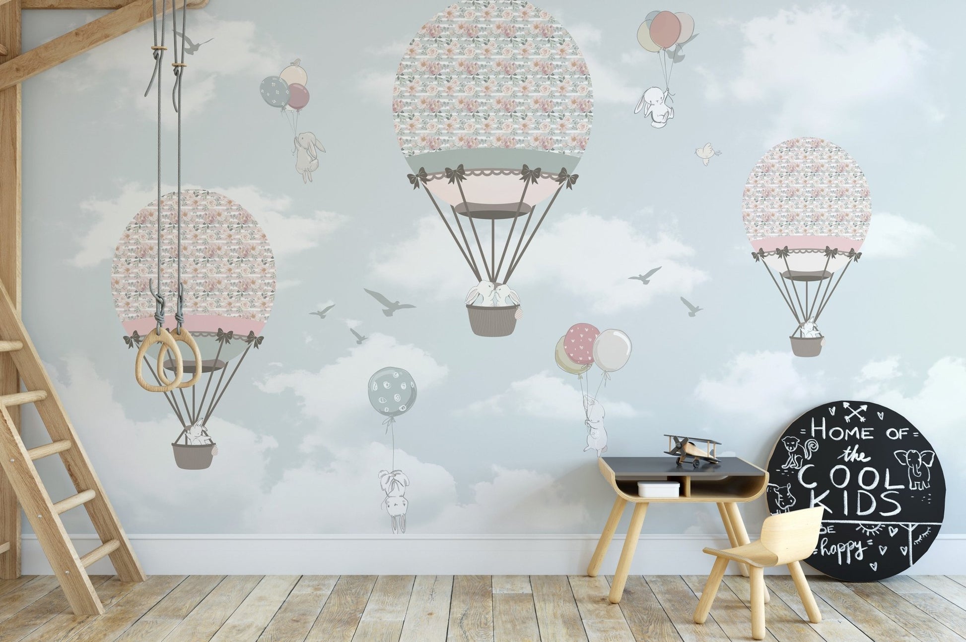 Animated Animals Sky Wallpaper Mural - Giffywalls A611