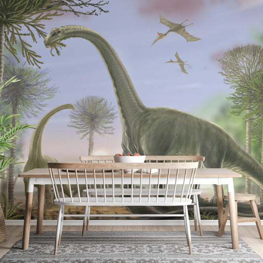 Animated Dinosaur Wallpaper Mural - Giffywalls A262