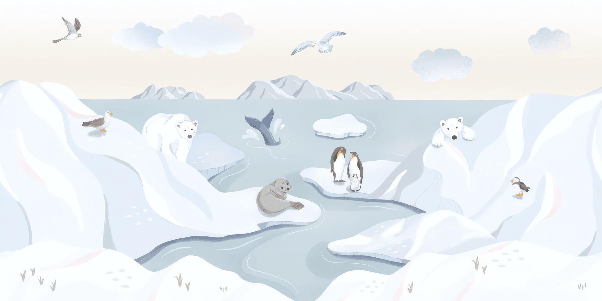 Antarctic Animal Wall Mural - Giffywalls, C09