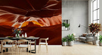 Antelope's Embrace Wall Mural with earthy beige and cream hues for a lounge wallpaper.
