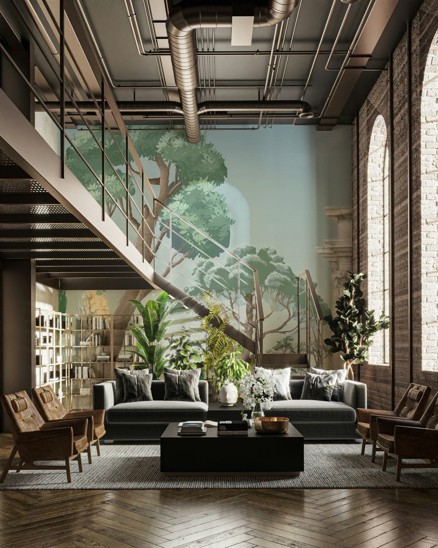 Antique Arch & Temple Wallpaper Mural