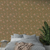 Timeless flower wallpaper on walls

