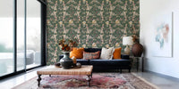 Delicate floral movement gives Antique Cream Botanical Wallpaper balance, GD9475