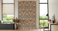 Intricate Antique Floral Flourish wallpaper print, detailed.