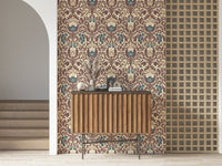 Timeless Antique Floral Flourish wallpaper for grand rooms.
