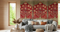 Traditional tapestry look wallpaper for elegant hallway decoration