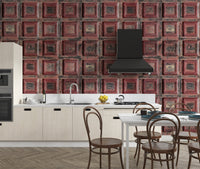 Rustic industrial panel wallpaper B708
