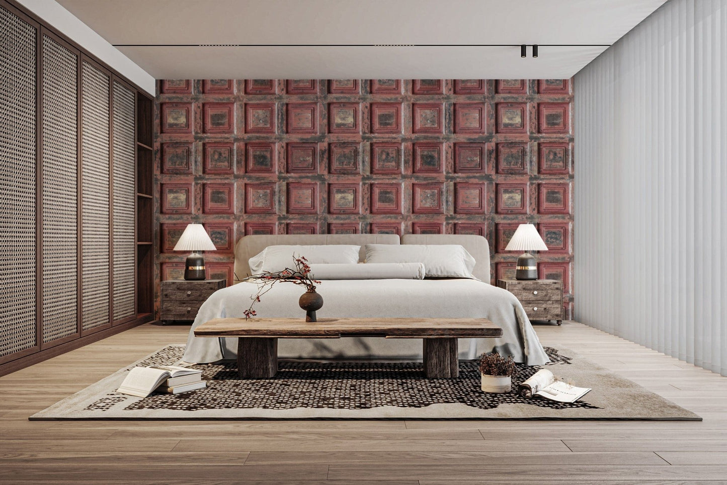 Classic antique panel mural decor B708

