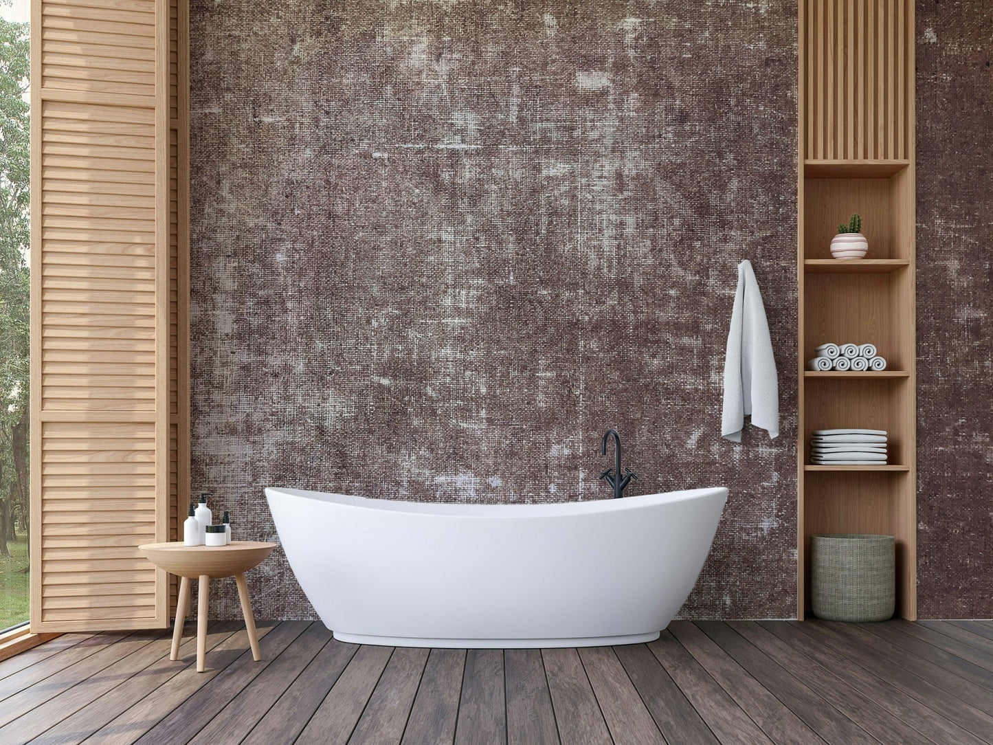 Antique linen texture wall mural
