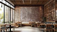 Vintage-inspired linen wall design
