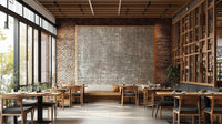 Distressed linen fabric-style wall mural
