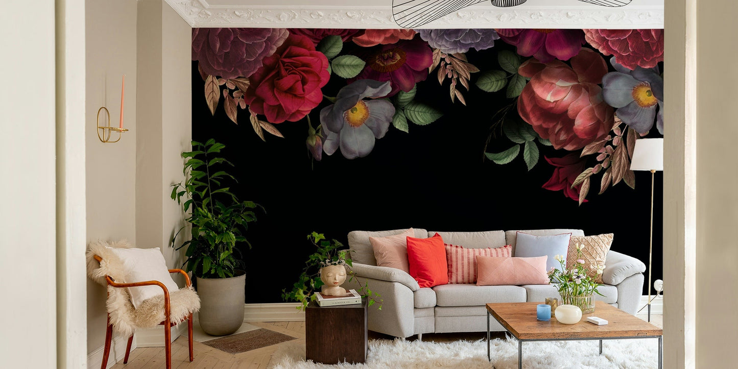 The floral blooms are a central focus of the image.

