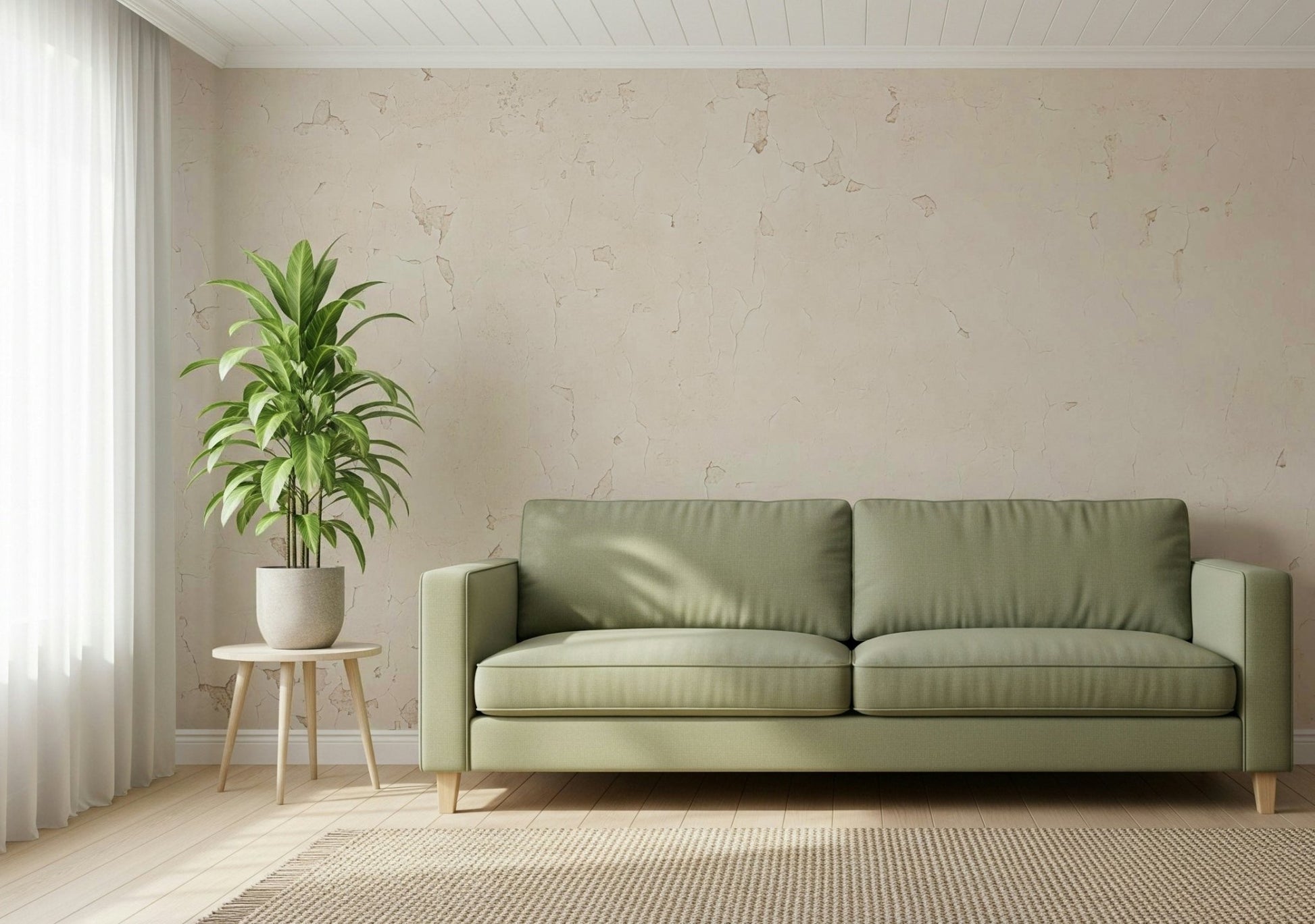 Modern home office using Antique Wall Texture Wall Mural backdrop.