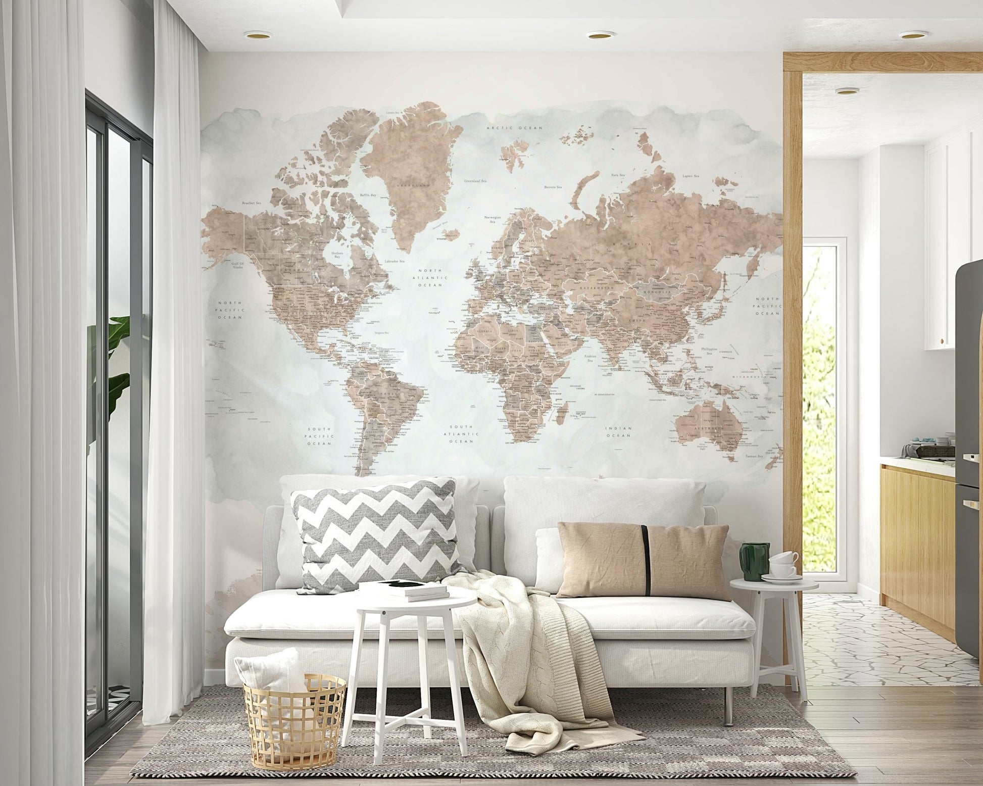 Classic antique map wallpaper for walls

