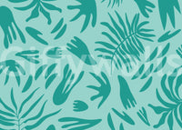 Aqua Botanical Flow Wall MuralGD9154