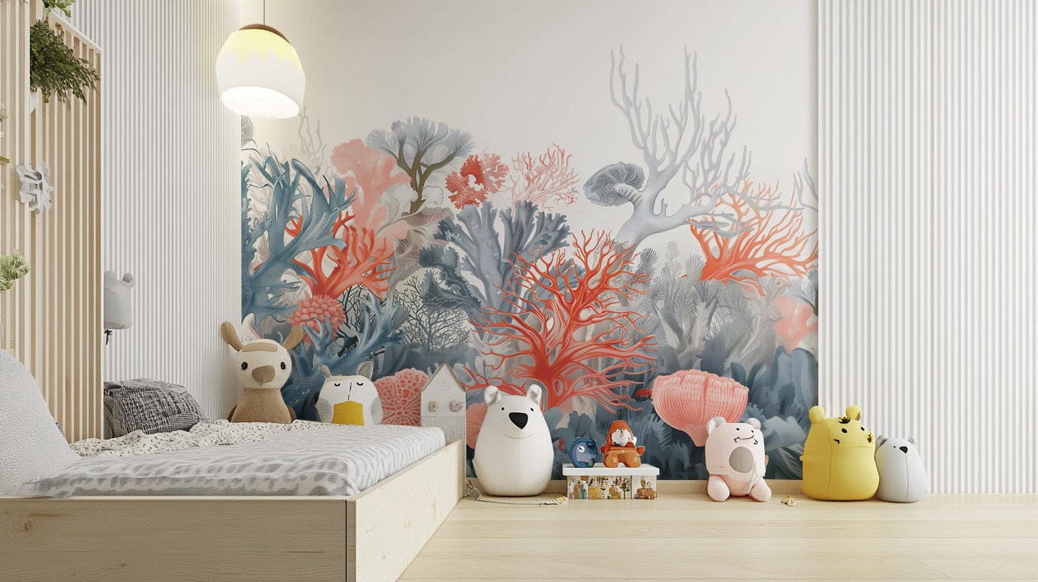 Ocean-inspired marine life wall décor
