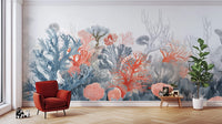 Tropical fish and reef wall mural