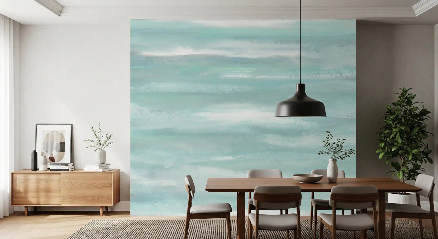 Aqua Horizon Strokes Wall MuralGD9537