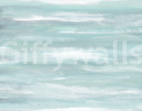 Aqua Horizon Strokes Wall MuralGD9537