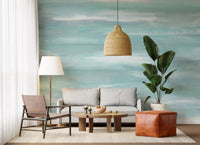 Aqua Horizon Strokes Wall MuralGD9537