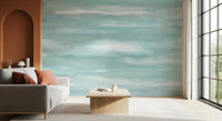Aqua Horizon Strokes Wall MuralGD9537