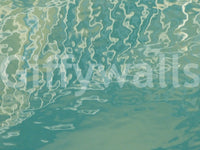Aqua Waves Abstract wall mural, immersive undercurrent ripple visualization.